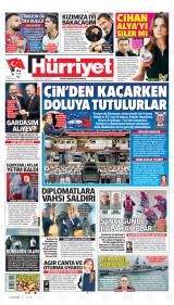 Hürriyet birinci sayfa