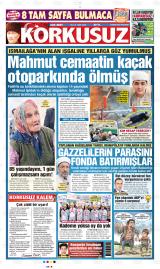 Korkusuz birinci sayfa