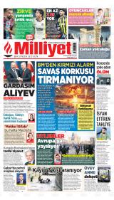 Milliyet birinci sayfa