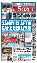 Sözcü birinci sayfa