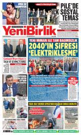 Yeni Birlik birinci sayfa